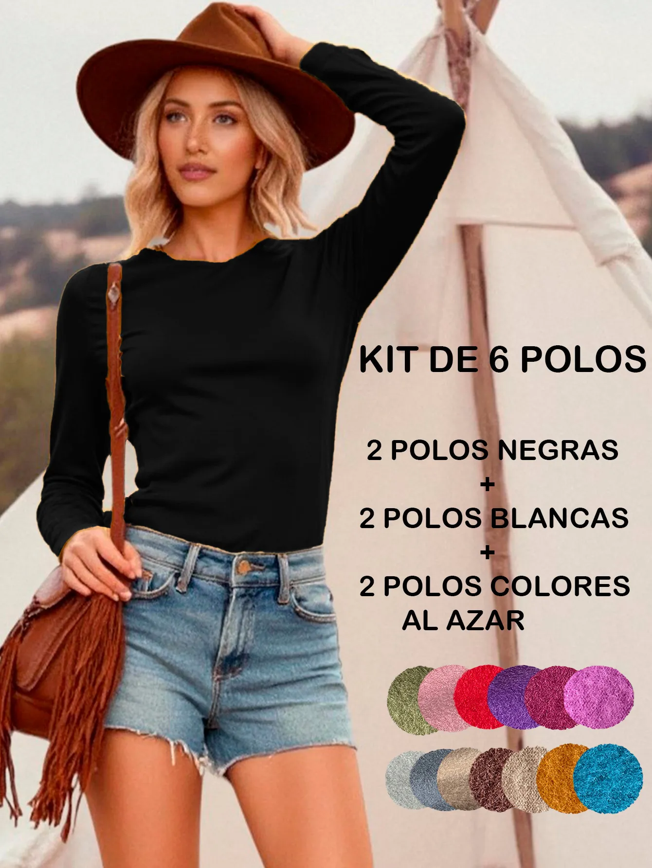 POLO - 12 NUEVOS COLORES 6 PIEZAS 3260